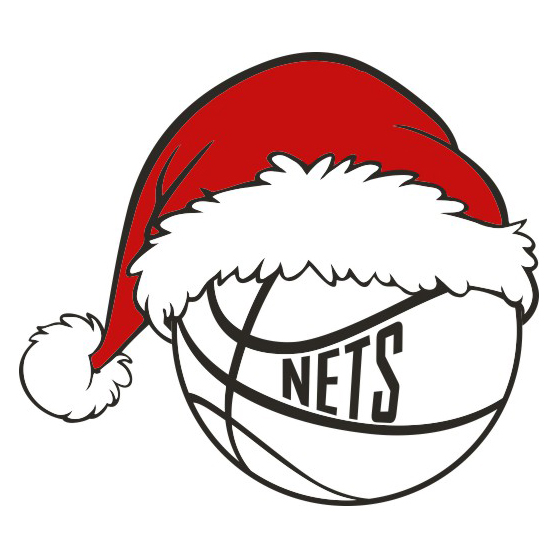 Brooklyn Nets Basketball Christmas hat logo iron on paper